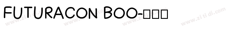 FUTURACON BOO字体转换
